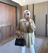 Yarasa Kol İp Kemerli Şık Tensel Gömlek 