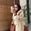 Yazlık Astarlı Oversize Kalıp Bej Trençkot 