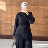 Yırtmaç Detaylı Bluz Pantolon Şık Takım