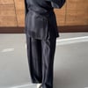 Yırtmaç Detaylı Bluz Pantolon Şık Takım
