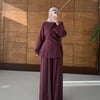 Yırtmaç Detaylı Bluz Pantolon Şık Takım
