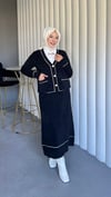 Yumoş Triko Tasarım Hırka Ve Etek Kışlık Takım
