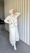Yumoş Triko Tasarım Hırka Ve Etek Kışlık Takım