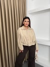 Kaşe Bomber Ceket Bej