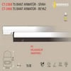 15W T5 LEDLİ BANT ARMATÜR ( BEYAZ )