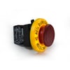 CM Serisi Metal 1NC Acil Stop 40 mm Çevirmeli Kırmızı 22 mm Buton