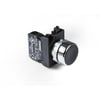 CM Serisi Metal 1NO Yaylı Düz Siyah 22 mm Buton