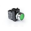 CM Serisi Metal 2NC Yaylı Düz Yeşil 22 mm Buton
