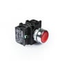 CM Serisi Metal 2NO+2NC Yaylı Düz Kırmızı 22 mm Buton