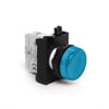 CP Serisi Plastik LED li 12-30V AC/DC Mavi 22 mm Sinyal