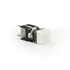 D Serisi Plastik LED'li 12-30V AC/DC Kare Beyaz 16 mm Sinyal