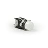 D Serisi Plastik LED'li 12-30V AC/DC Yuvarlak Beyaz 16 mm Sinyal