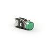 D Serisi Plastik LED'li 12-30V AC/DC Yuvarlak Yeşil 16 mm Sinyal