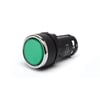 MB Serisi Plastik 1NO Yaylı Düz Yeşil 22 mm Buton