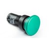 MB Serisi Plastik 2NC Yaylı 40 mm Mantar Yeşil 22 mm Buton