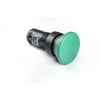 MB Serisi Plastik 2NC Yaylı 40 mm Mantar Yeşil 22 mm Buton
