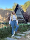 İKM BUTİK Büyük Beden Boru Paça Mavi Kot