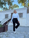 İKM BUTİK Büyük Beden Boru Paça Siyah Kot