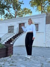 İKM BUTİK Büyük Beden Boru Paça Siyah Kot