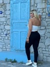 İKM BUTİK Büyük Beden  Dar Paça  Siyah Tayt Pantolon