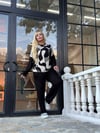 İKM BUTİK Sanat Dokunuşu Desenli Büyük Beden Takım