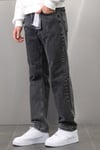 ANTRASİT TIRNAKLI BAGGY JEANS