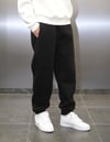 BASİC BAGGY KALIP PAÇA LASTİKLİ ŞARDONLU EŞOFMAN ALTI SİYAH
