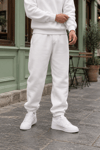 BASİC BAGGY KALIP PAÇA LASTİKLİ ŞARDONLU EŞOFMAN ALTI EKRU