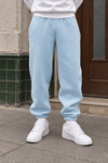 BASİC BAGGY KALIP PAÇA LASTİKLİ ŞARDONLU EŞOFMAN ALTI BEBE MAVİ