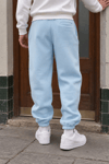 BASİC BAGGY KALIP PAÇA LASTİKLİ ŞARDONLU EŞOFMAN ALTI BEBE MAVİ