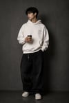 BOXY FİT OVERSİZE KAPŞONLU SWEATSHİRT EKRU