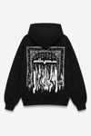 BOXY FİT OVERSİZE KAPŞONLU SWEATSHİRT SİYAH