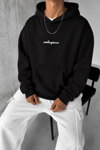 BOXY FİT OVERSİZE KAPŞONLU SWEATSHİRT LACİVERT