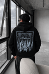 BOXY FİT OVERSİZE KAPŞONLU SWEATSHİRT LACİVERT