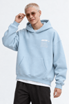 BOXY FİT OVERSİZE KAPŞONLU SWEATSHİRT BEBE MAVİ