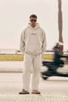 BOXY FİT OVERSİZE KAPŞONLU SWEATSHİRT KREM