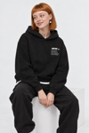 BOXY FİT OVERSİZE KAPŞONLU SWEATSHİRT SİYAH