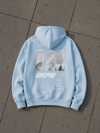 BOXY FİT OVERSİZE KAPŞONLU SWEATSHİRT BEBE MAVİ