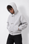 CHİNA MODEL PANDA KUMAŞ KAPŞONLU HIRKA GRİ
