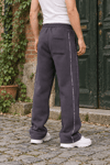 ÇİFT BİYELİ ŞARDONLU BAGGY EŞOFMAN ALTI FÜME