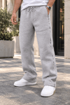 ÇİFT BİYELİ ŞARDONLU BAGGY EŞOFMAN ALTI GRİ