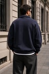 DKPW DEMİR ARMALI YARIM FERMUAR SWEATSHIRT LACİVERT