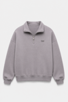 DKPW DEMİR ARMALI YARIM FERMUAR SWEATSHIRT FÜME