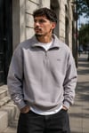 DKPW DEMİR ARMALI YARIM FERMUAR SWEATSHIRT FÜME