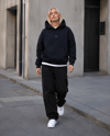 DKPW ENJEKSİYON BASKILI BOXYFİT SWEATSHIRT LACİVERT