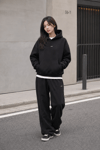 DKPW ENJEKSİYON BASKILI BOXYFİT SWEATSHIRT SİYAH