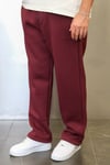DKPW GOFRE BASKILI ŞARDONLU BAGGY EŞOFMAN ALTI BORDO