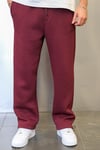 DKPW GOFRE BASKILI ŞARDONLU BAGGY EŞOFMAN ALTI BORDO