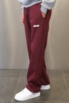 DKPW KABARTMA BASKILI BAGGY KALIP ŞARDONLU EŞOFMAN ALTI BORDO