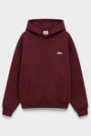 DKPW KAPŞON BASKILI OVERSİZE ŞARDONLU SWEATSHIRT BORDO